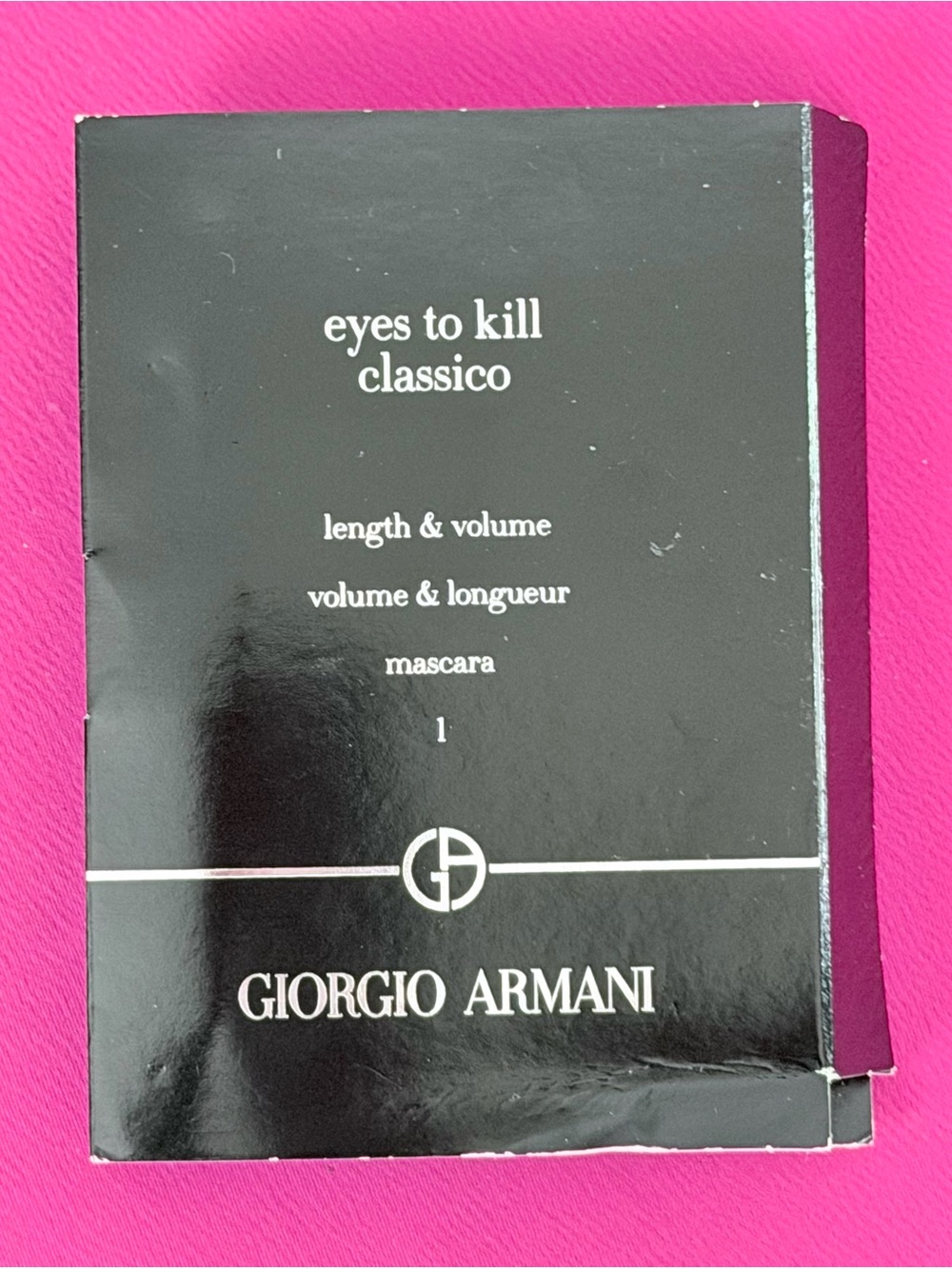 Giorgio Armani Eyes To Kill Classico Mascara - Travel Size 2ml. New!!!